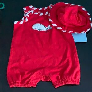 New born onesie with hat